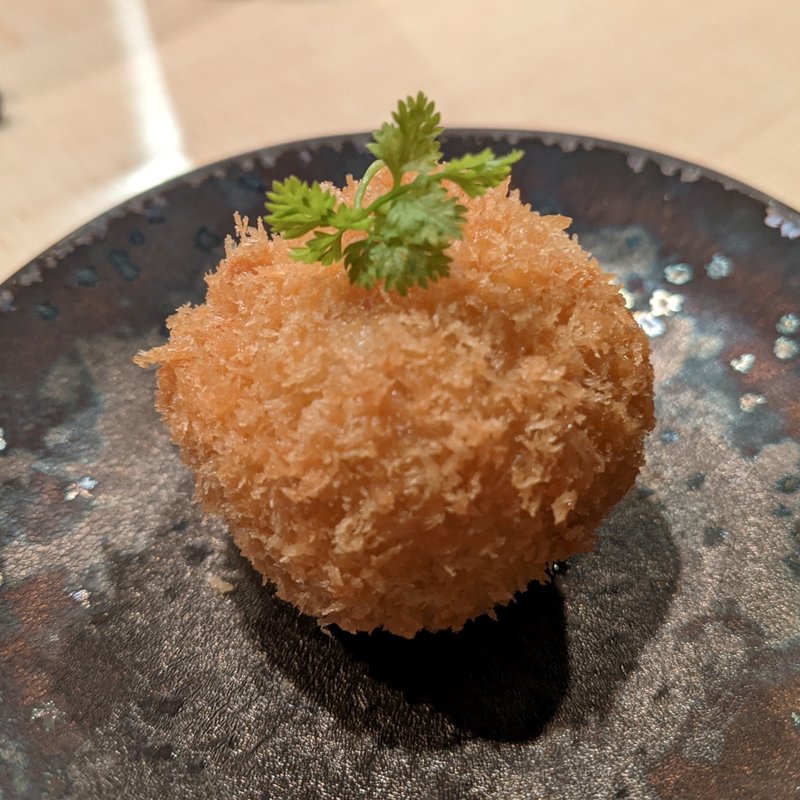 鳥そぼろのクリームコロッケ(焼鳥山もと 阿佐ヶ谷cellar)