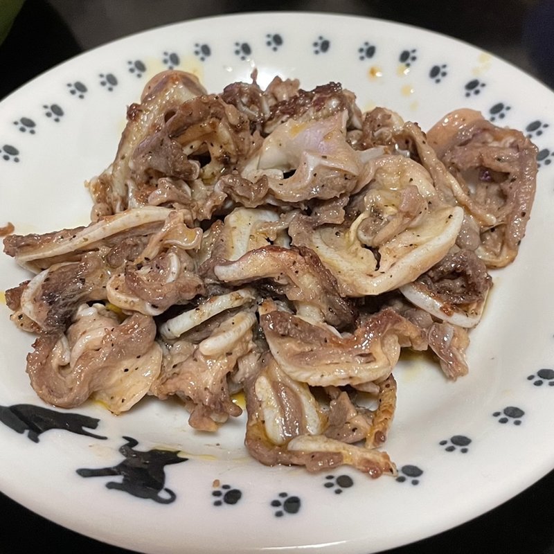 豚なんこつ焼き(自宅)