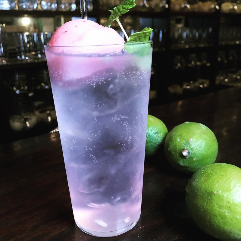 はちみつレモンサワーバタフライピーサワー(瀬戸内レモンサワー専門店go-go)