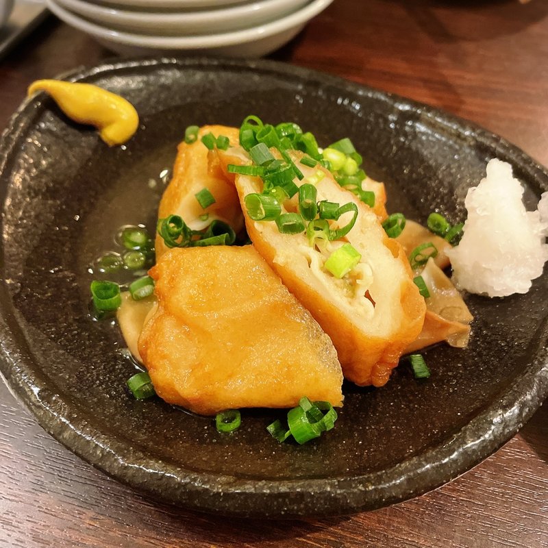 博多餃子巻き(博多もつ鍋・和楽 西麻布店)