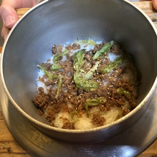 鯛そぼろ煮とフキノトウの炊き合わせご飯(日本料理　おかざき )