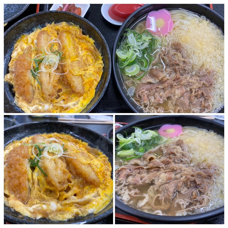 カツ丼定食（うどん+肉トッピング）(肥前うどん 翔 （しょう）)