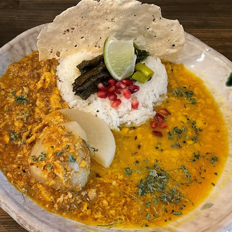 大根と鰤の出汁キーマと出汁ダルカレー(限定)(らんらんルー)