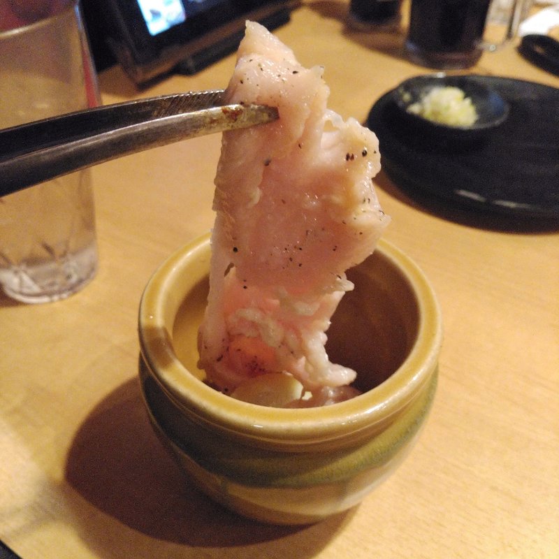 壺漬け一本ミノ(焼肉きんぐ 水沢店)