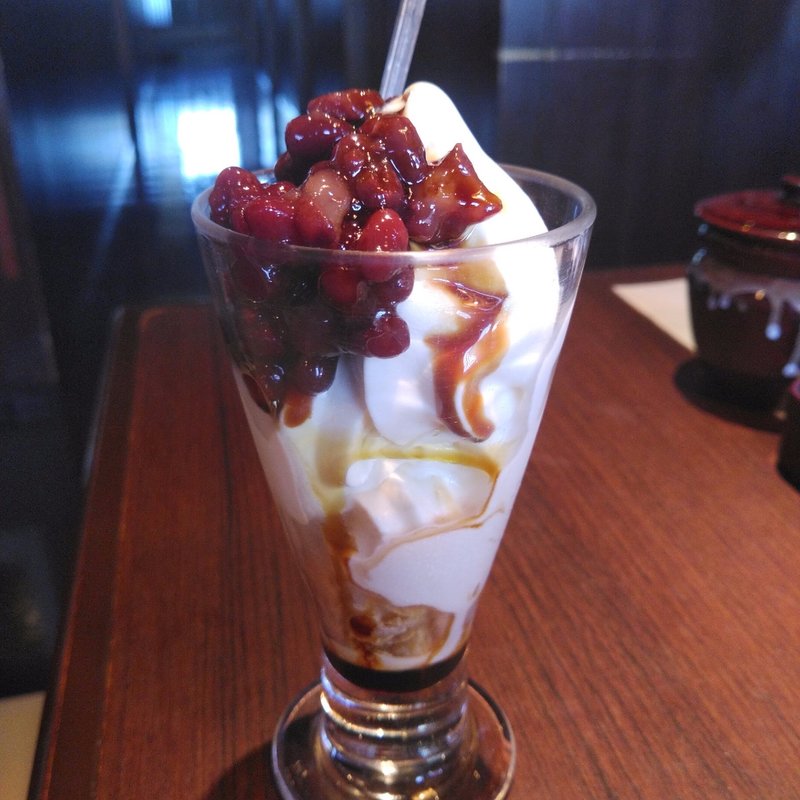 黒蜜あずきソフト(焼肉・冷麺ヤマト 一関店 )