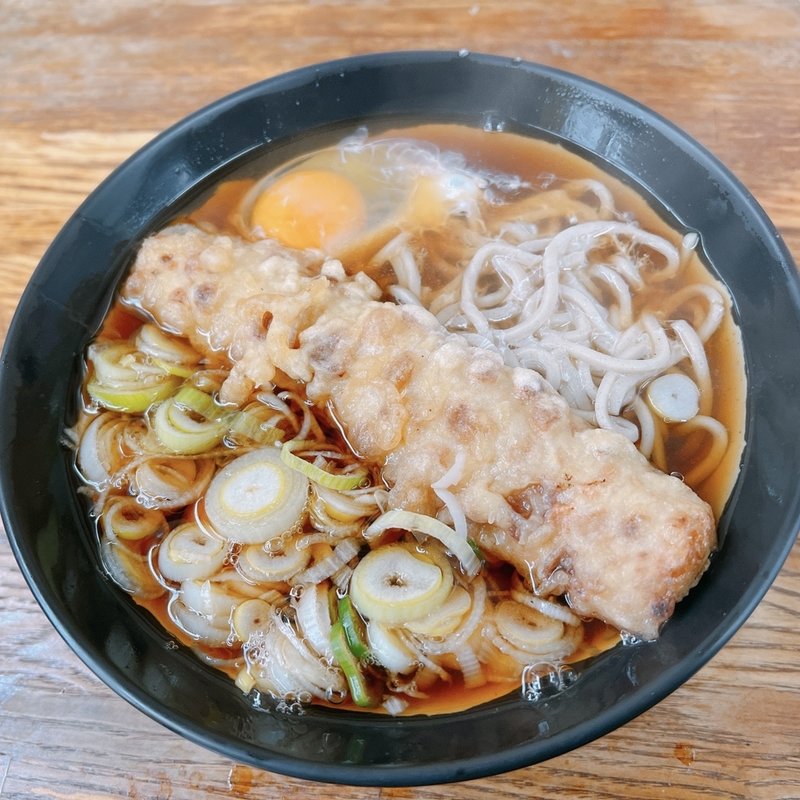 ちくわ天玉そば(六文そば 日暮里第2店)