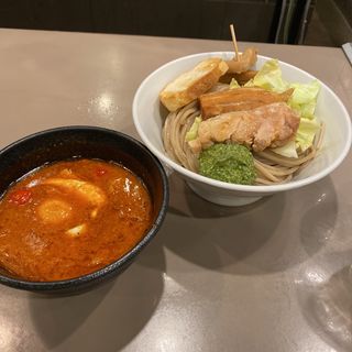 海老トマトつけ緬(つけ麺 五ノ神製作所 新宿店)