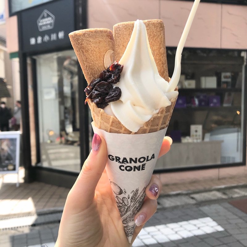 鎌倉小川軒ラムレーズンソフト(鎌倉小川軒)