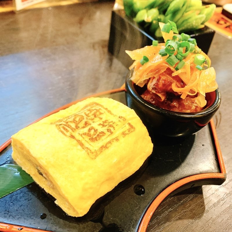 うまきと鰻の南蛮漬け(名代 宇奈とと 上野店)