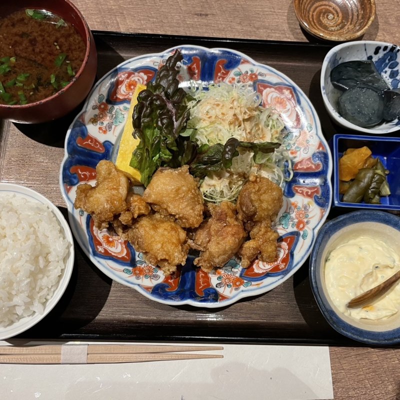 鶏南蛮定食(魚料理ふじい)