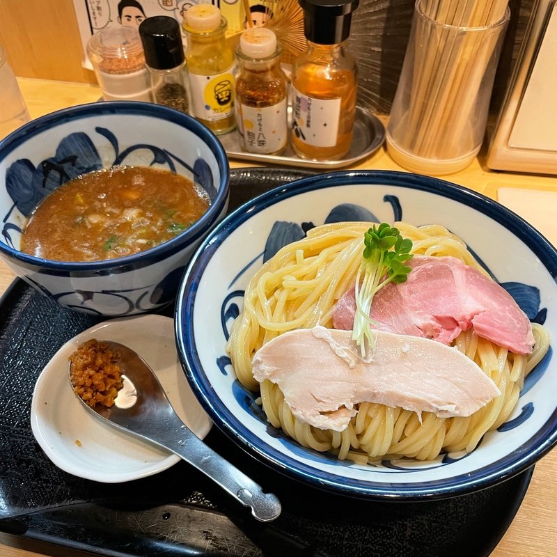 鶏と魚介のつけめん(つけ麺 たけもと)