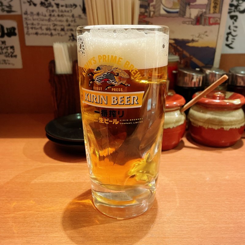 生ビール（中）(俺流塩らーめん 中目黒店 )