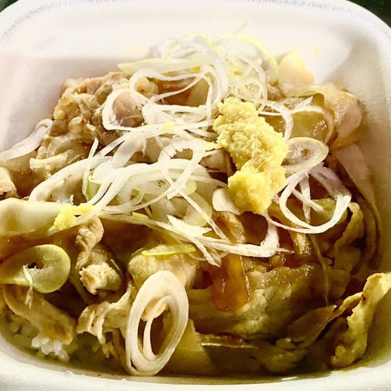 豚生姜焼き丼(大盛り)(吉野家 八幡久保田店 )