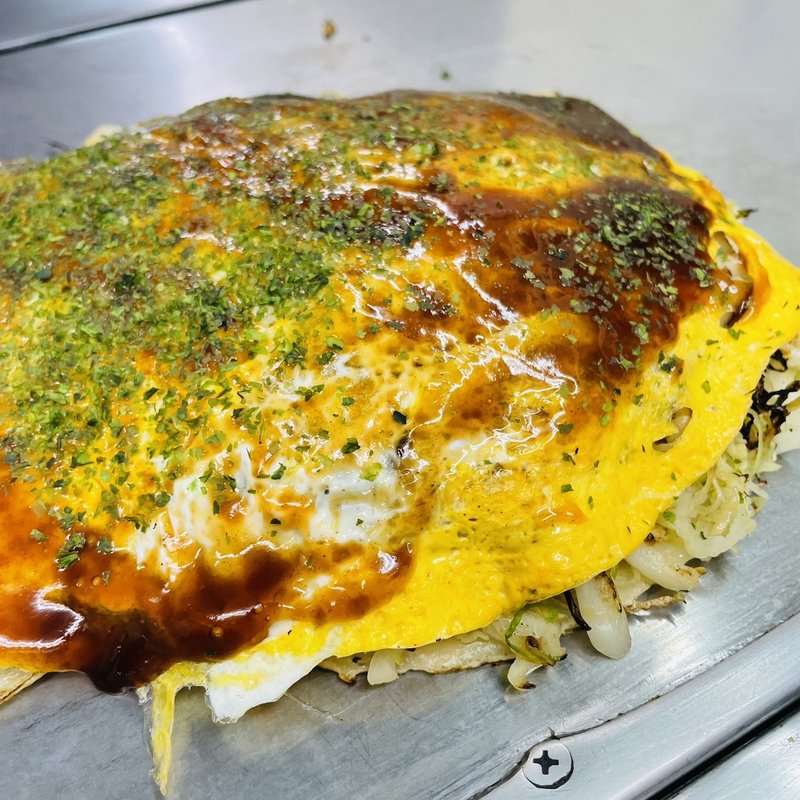 そば入りお好み焼き(カープ 東京支店)