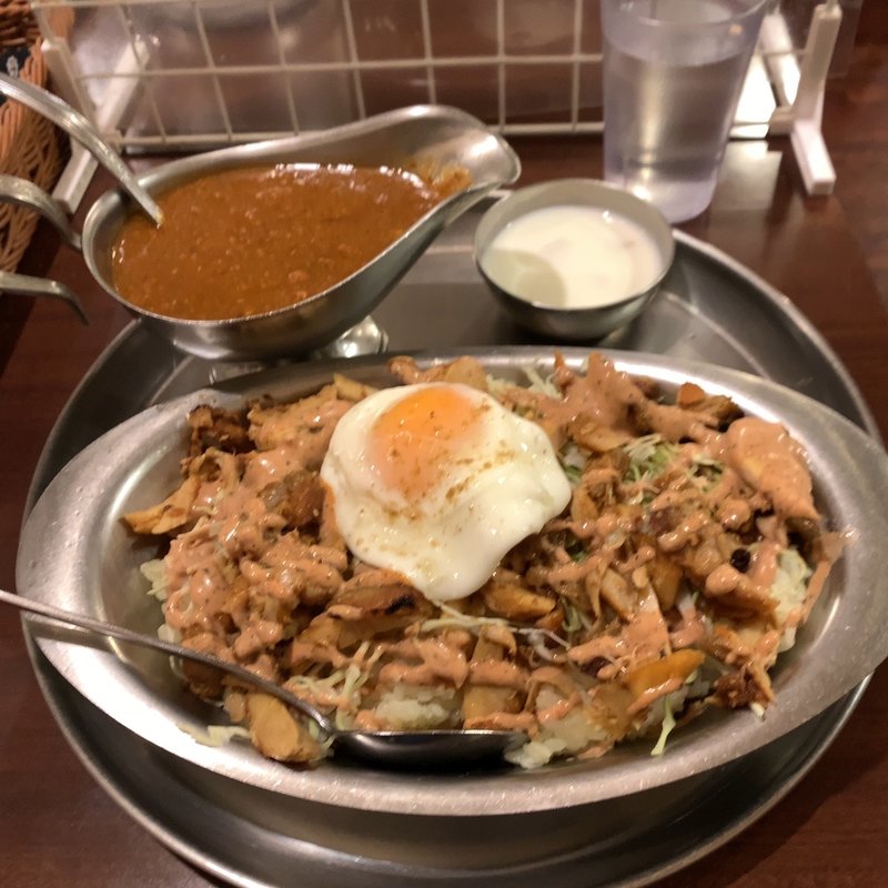 チキンケバブキーマライス定食(インド定食ターリー屋 初台店)