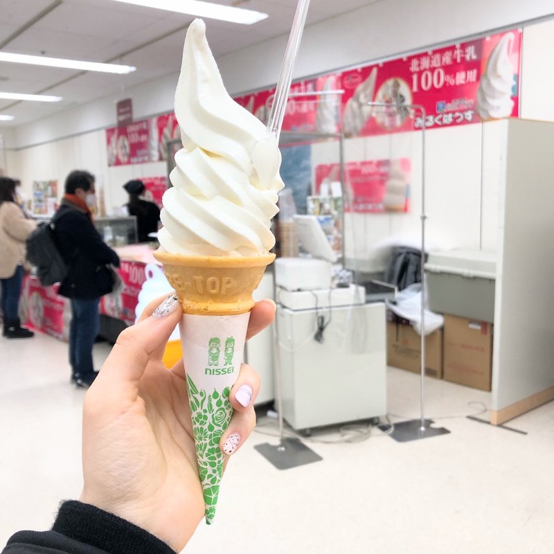 牛乳ソフトレギュラー(ミルクハウス 西18丁目本店)