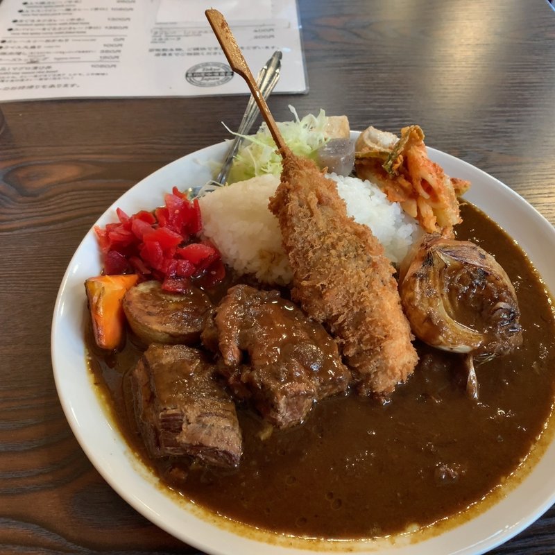 まぐろカツカレー 豚肉増し(東印度カレー商会 築地場外店 )