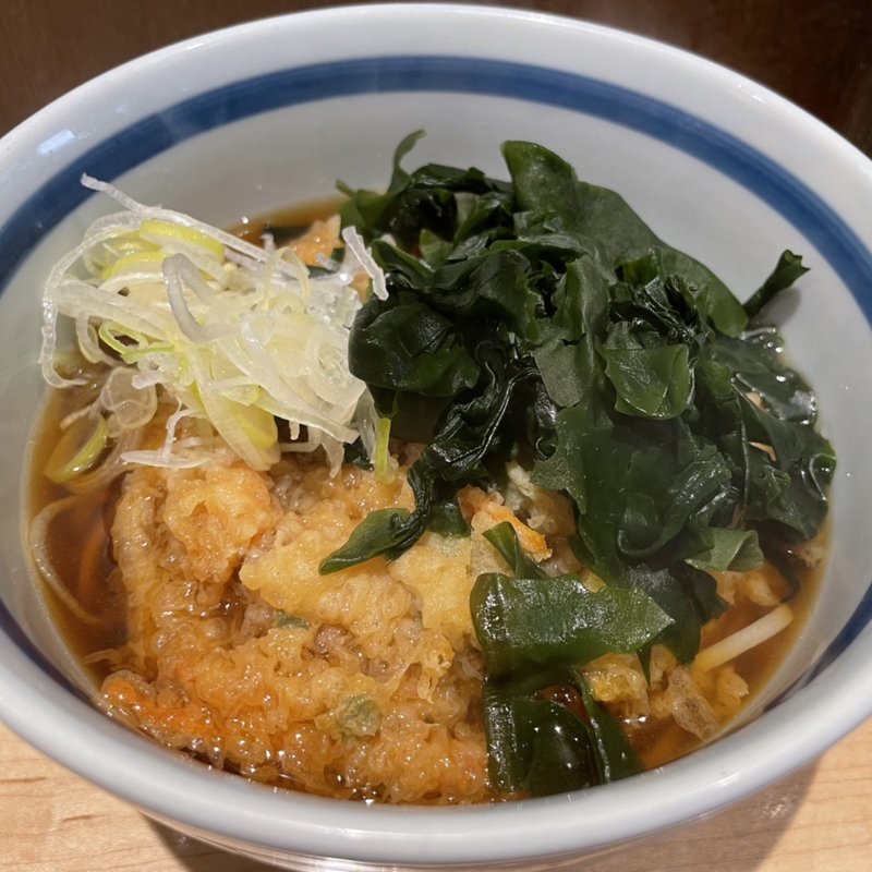 かき揚げ天そば(石臼挽き蕎麦とよじ)