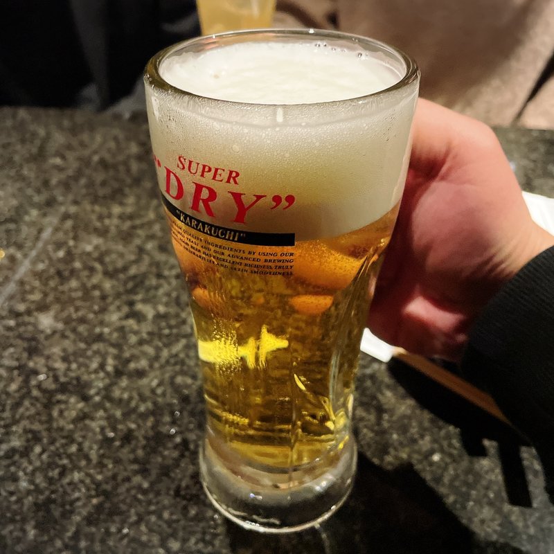 アサヒスーパードライ（生ビール）(ももたろう 中目黒店 )