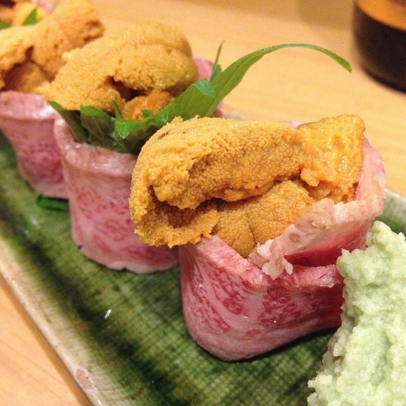 生うに牛肉巻き(かねます )