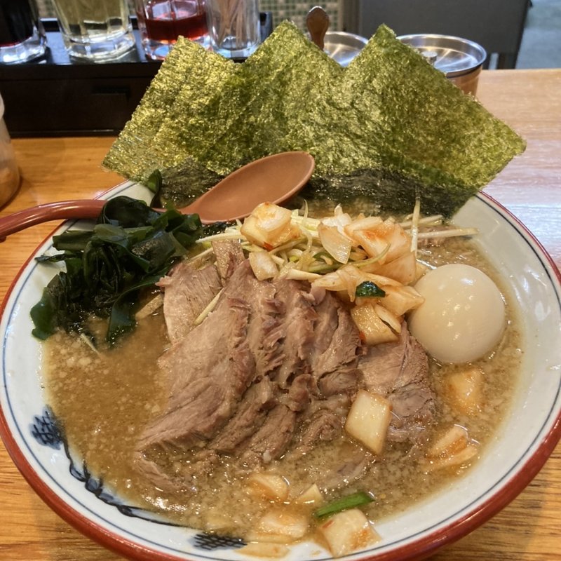味噌ねぎチャーシュー麺味玉トッピング(椿　ラーメンショップ 木立店 )