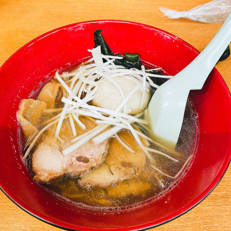 煮卵チャーシューメン　ハーフ(お食事処 一番 真金町店)