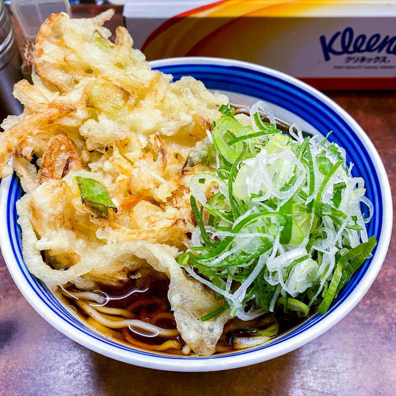 かき揚げそば(そば処 寅さん)