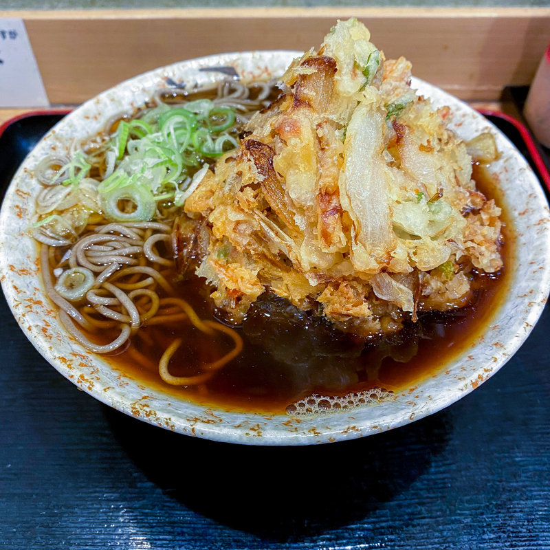 かき揚げそば(両国じゅげむそば)