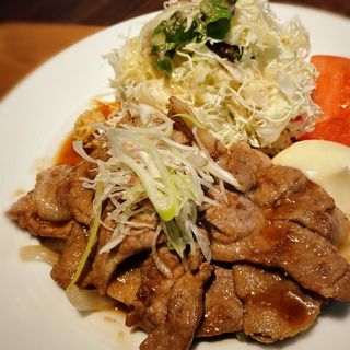 豚ロース肉の生姜焼き(Steak&Wine Griante Umeda)