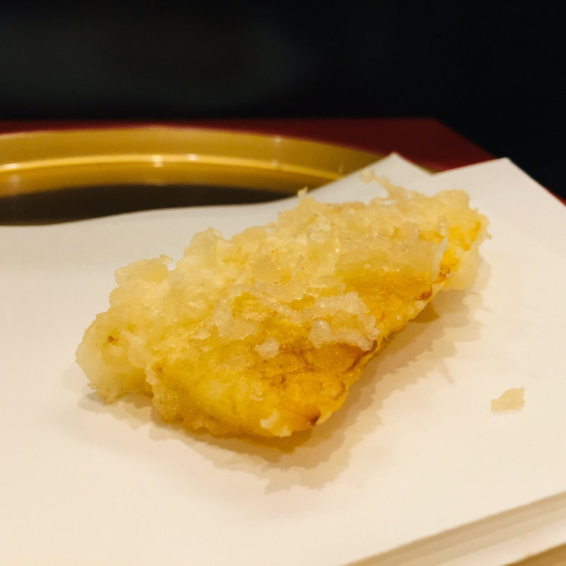 とうもろこしの天麩羅(天麩羅からり)