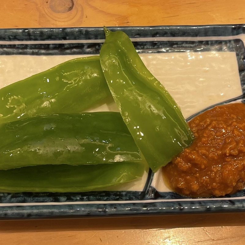 パリパリピーマン(味噌) (大衆酒肴スタンドさかば。第3ビル店)