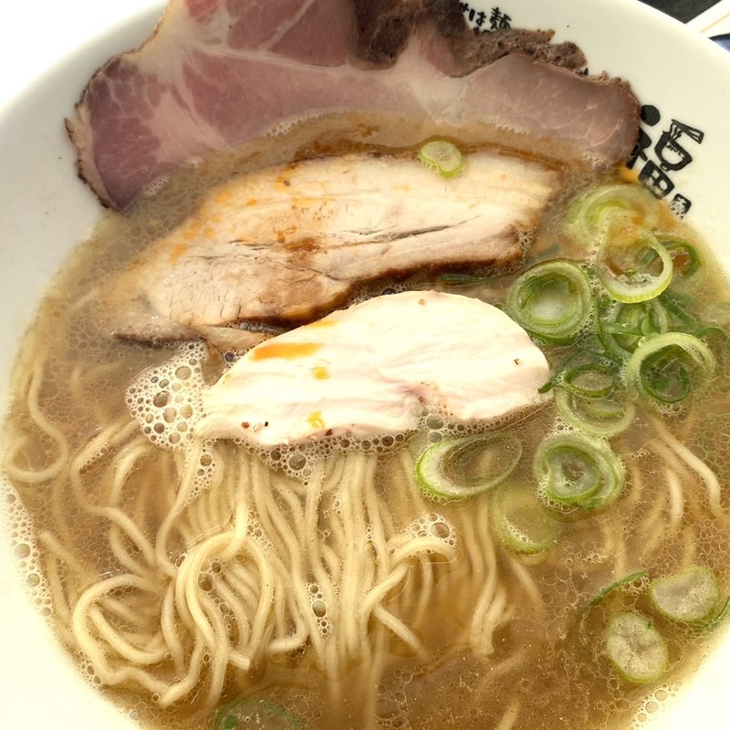 醤油鶏白湯らーめん　白の湖(まぜそば専門店　笑門麺福)