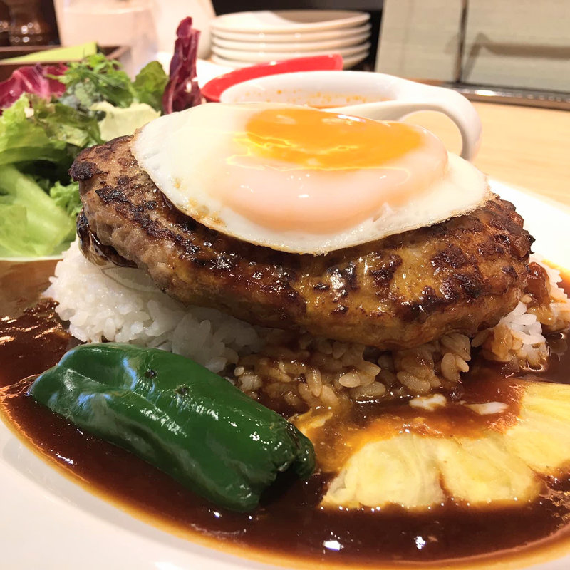 ロコモコセット(むさしの森珈琲　三鷹牟礼店)