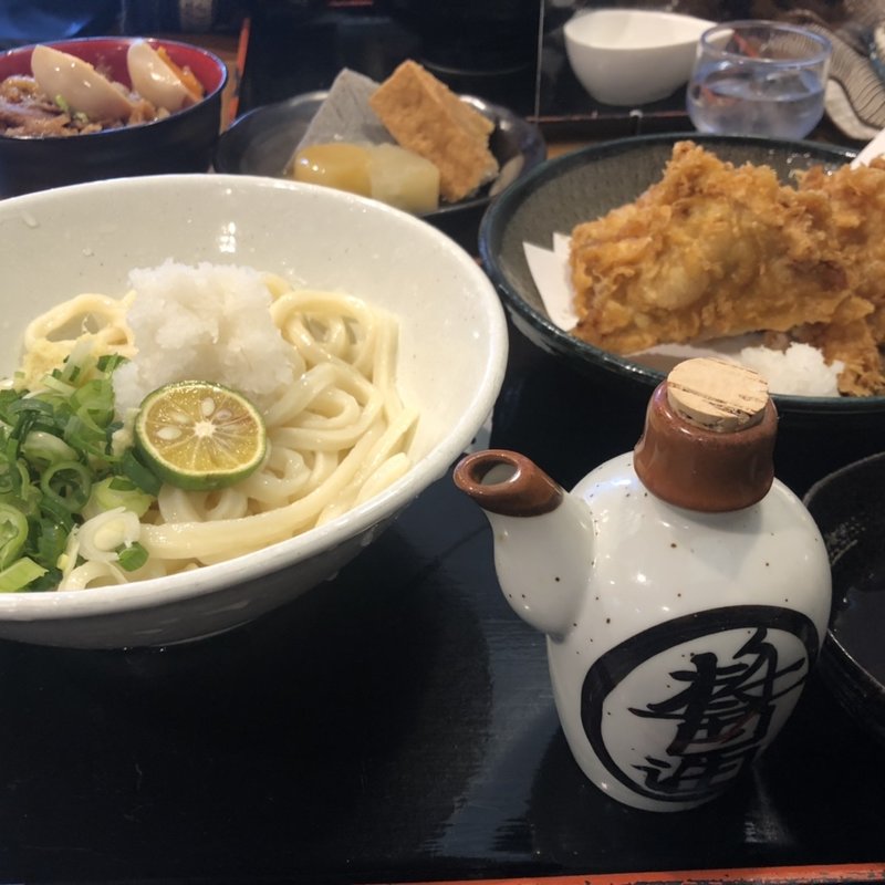 生醤油とり天（冷）(讃岐麺房 すずめ )