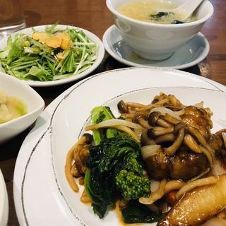 酢豚ランチセット(中華料理店 花木蘭)