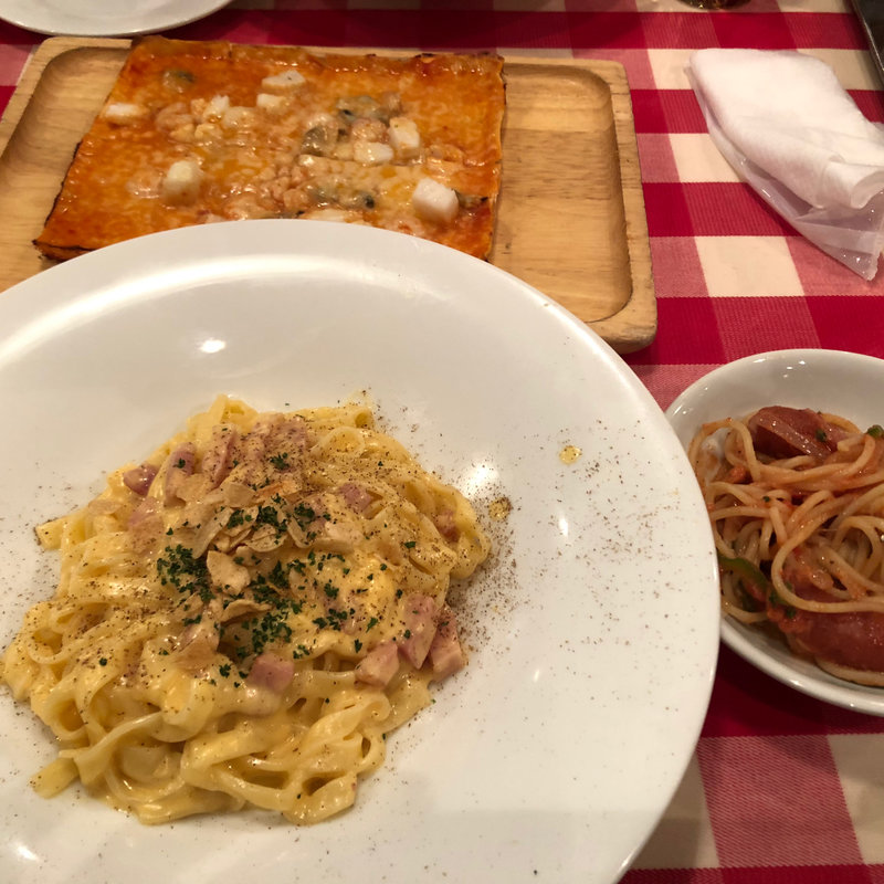 フィットチーネの生カルボナーラ(銀座シシリア （Sicilia）)