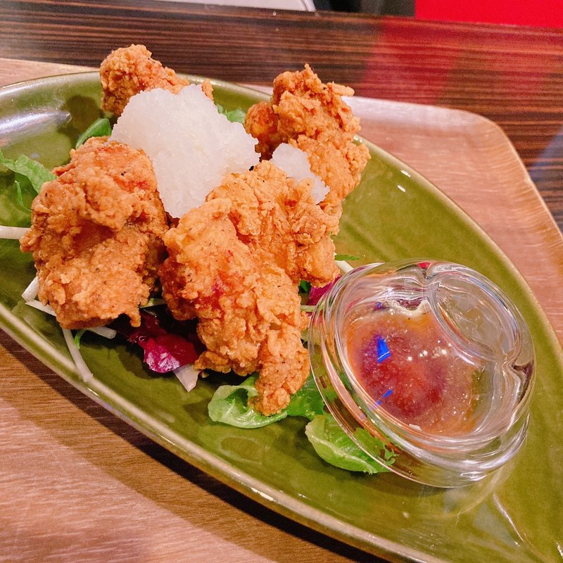 ぬぬぬ唐揚げみぞれがけ(スーパー戦隊レストラン)