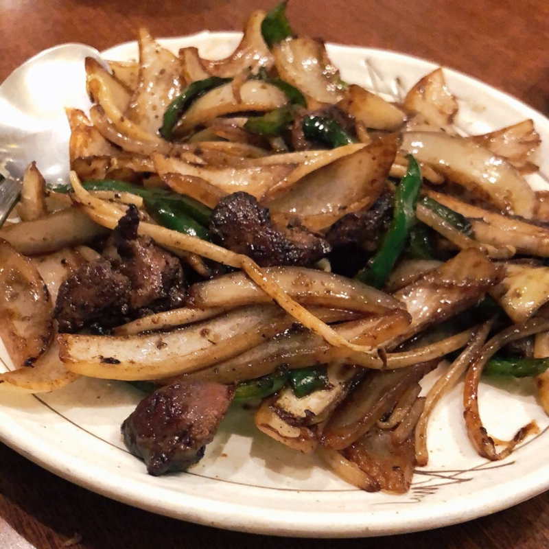 鶏レバー野菜炒め(げんぱち)