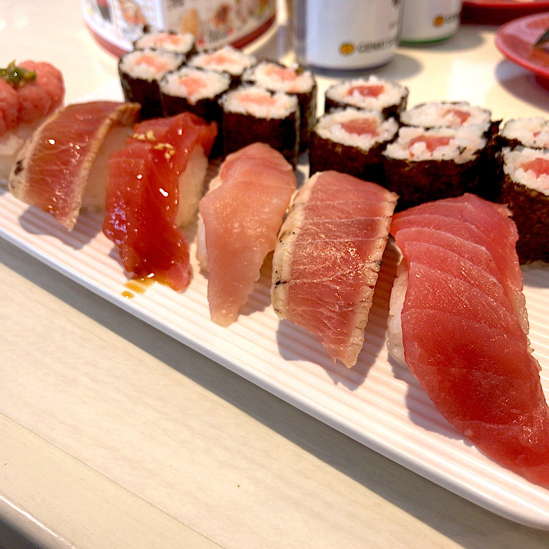 冬のまぐろづくしセット(魚べい アクロスプラザ富沢西店)