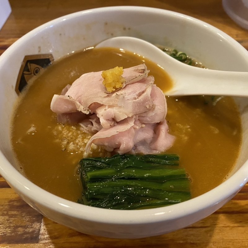 濃厚海老味噌ラーメン(真鯛らーめん 麺魚 )