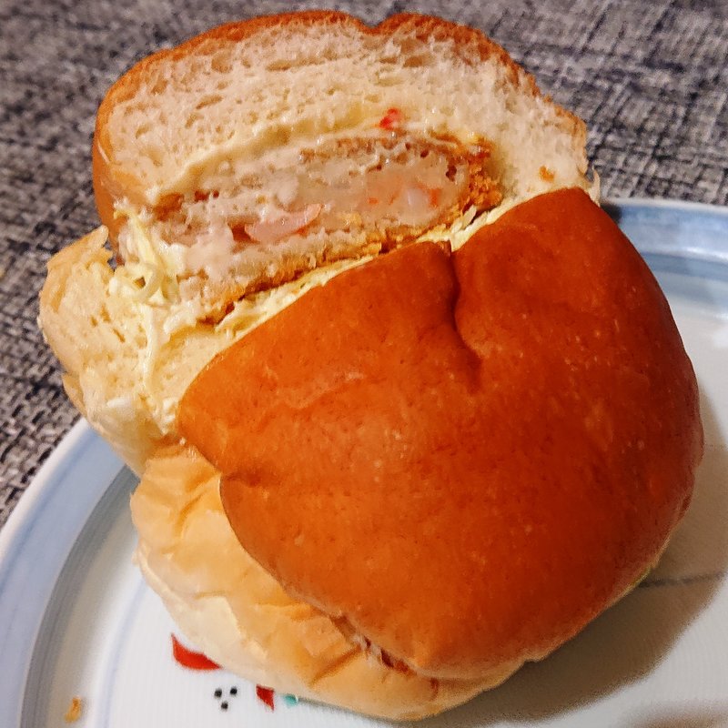 海老カツバーガー(タッピーベーカリー )