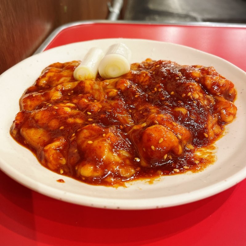 ホルモン（味噌味）(焼肉 冷麺 てっちゃん 中目黒店)