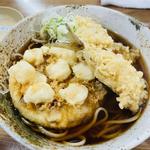貝柱天あじ天(そば処二葉 神田駅南口店)