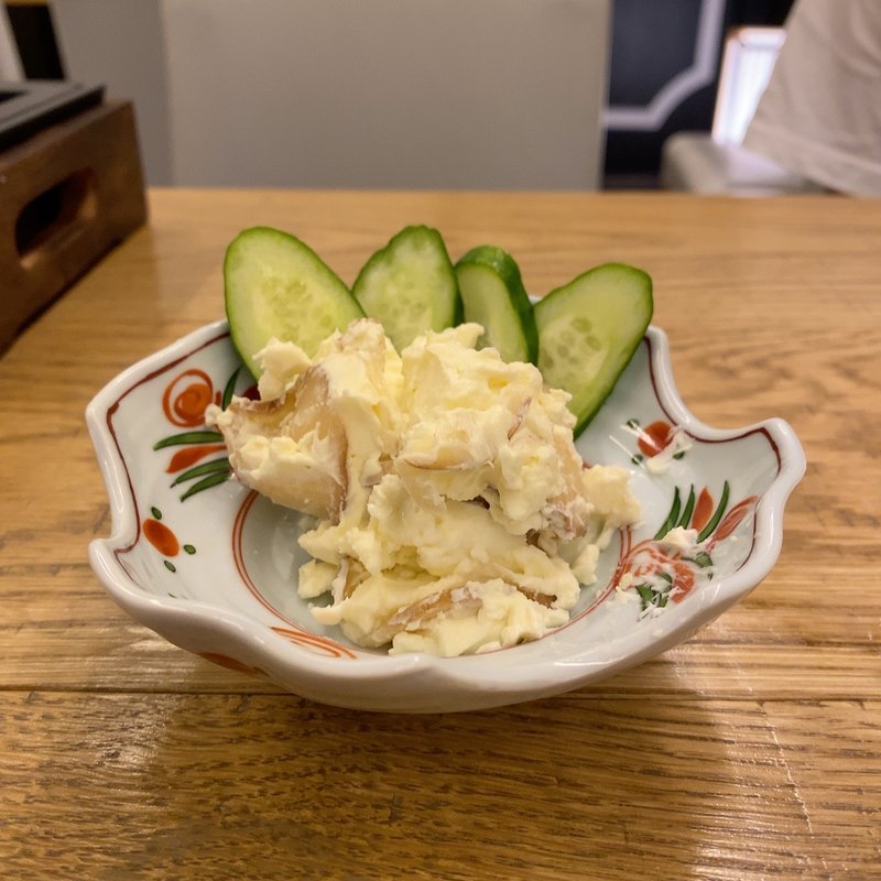 いぶりがっこクリームチーズ(栄の串 せぶん)