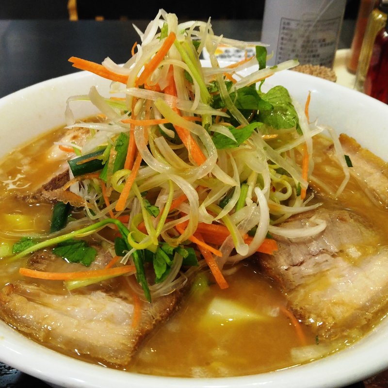 10種野菜のポカポカ味噌ラーメン(喜多方ラーメン 坂内 西蒲田店)