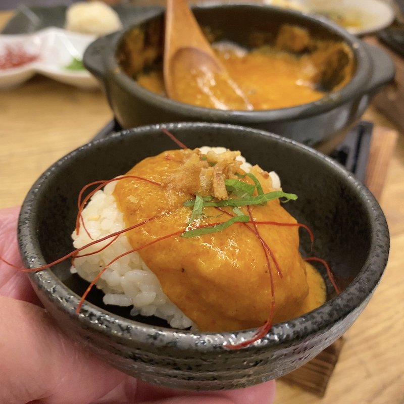 おにぎり× カレーチーズフォンデュ(栄の串 せぶん)