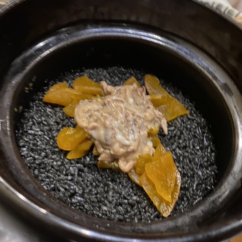 イカスミご飯(一軒炉端居酒屋 とうきち 八丁堀)