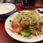 チキン定食(麺と小皿 精華)
