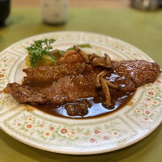 牛ロースステーキ(キッチン音羽)