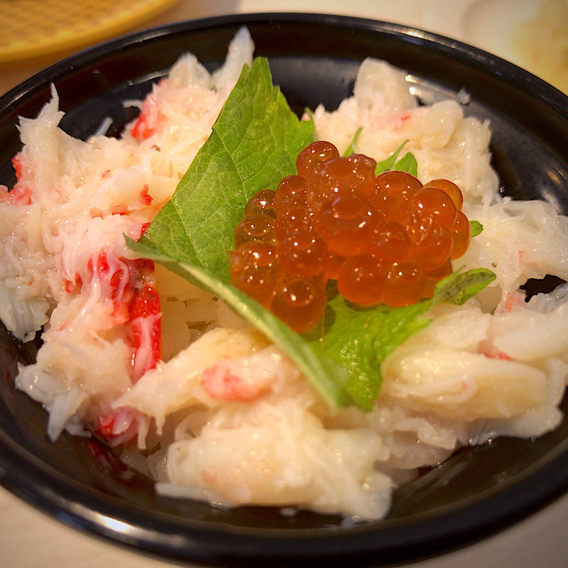 本ずわいがにミニ丼(魚べい アクロスプラザ富沢西店)